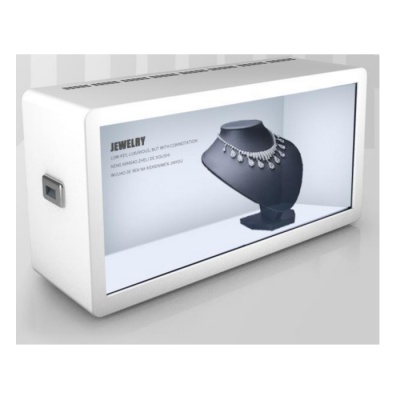 65 inch transparent cabinet infrared advertising machine - Android version